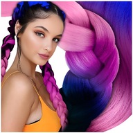 SYNTETICKÉ VLASY NA OMBRE PRAMENKY FAREBNÉ PRAMENKY 130CM SYNTETICKÉ VLASY NA OMBRE PRAMENKY FAREBNÉ PRAMENKY 130CM