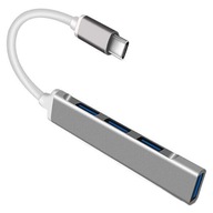 ADAPTÉR ROZDEĽOVAČ USB-C HUB OTG 4xUSB