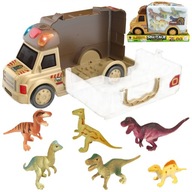 WOOPIE Set Auto kufor 2v1 + figúrky dinosaurov 6 ks.