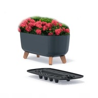 Kvetináč na nohách Gracia Case Antracitový kvetináč 39 cm Kvetináč na nohách Gracia Case Antracitový kvetináč 39 cm