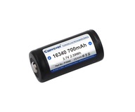 KP ICR16340-70PCM 700mAh Li-ION CR123 3,7V 1/2A KP ICR16340-70PCM 700mAh Li-ION CR123 3,7V 1/2A