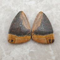 Jasper German Mariam pár kabošonov~2,6x1,7cm č.4 Jasper German Mariam pár kabošonov~2,6x1,7cm č.4
