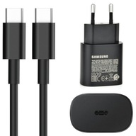 Cube adaptér USB C SAMSUNG 25W čierny + kábel Cube adaptér USB C SAMSUNG 25W čierny + kábel