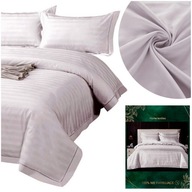 Obliečky 200x220 Set 3 kusy Satin Plain Leon Stripes