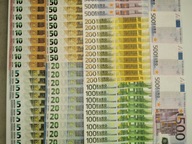EURO bankovky pre zábavu a poučenie Sada MAX