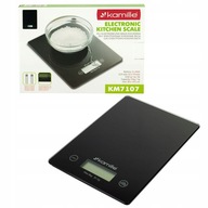 ELEKTRONICKÁ SKLENENÁ KUCHYŇSKÁ VÁHA DO 5KG KM-7107 ELEKTRONICKÁ SKLENENÁ KUCHYŇSKÁ VÁHA DO 5KG KM-7107