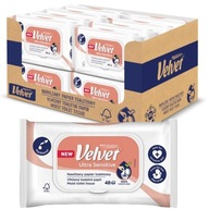 Vlhčené obrúsky a toaletný papier 2v1 Velvet ULTRA SENSITIVE 16 kusov