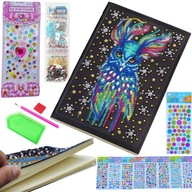 DIAMANTOVÁ VÝŠIVKA 5D DIÁR NOTEBOOK NOTEBOOK Diamantová maľba + NÁLEPKY DIAMANTOVÁ VÝŠIVKA 5D DIÁR NOTEBOOK NOTEBOOK Diamantová maľba + NÁLEPKY