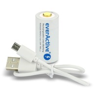 EverActive 3V 16340 batéria s micro USB ochranou nabíjania 700mAh EverActive 3V 16340 batéria s micro USB ochranou nabíjania 700mAh