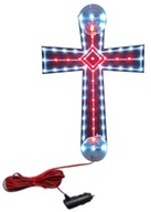 LED krížová značka TIR bielo/červená TLKR-07