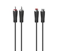 Audio predlžovací kábel 2x Cinch RCA M/F 3m. HAMA Audio predlžovací kábel 2x Cinch RCA M/F 3m. HAMA