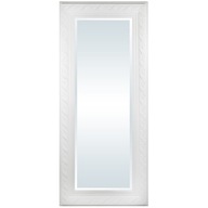 Štýlové nástenné zrkadlo v bielom ráme 140 cm