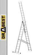 Multifunkčný hliníkový rebrík 3x13 PRO 150kg