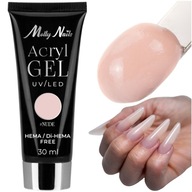 Polygélový akrylový gél MollyLac stavebný gél na predlžovanie nechtov NUDE 30ml Polygélový akrylový gél MollyLac stavebný gél na predlžovanie nechtov NUDE 30ml