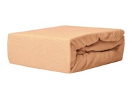 Froté vypasovaná plachta 140x200 s elastickou béžovou Froté vypasovaná plachta 140x200 s elastickou béžovou
