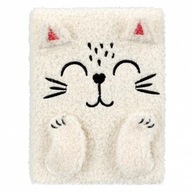 Plyšový zápisník B6 White Cat
