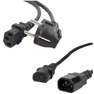 NAPÁJACÍ KÁBEL K PC 1,8m IEC C13 ZDARMA PREdlžovací kábel C13 -> C14 NAPÁJACÍ KÁBEL K PC 1,8m IEC C13 ZDARMA PREdlžovací kábel C13 -> C14