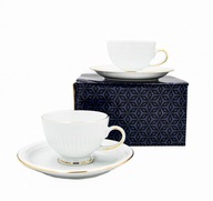 Sada šálok a podšálok 220 ml Minos Gold Sada šálok a podšálok 220 ml Minos Gold