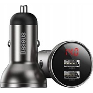 BASEUS AUTONABÍJAČKA NAPÁJACÍ ZDROJ PRE TELEFÓN 2X USB 24W LED 4,8A BASEUS AUTONABÍJAČKA NAPÁJACÍ ZDROJ PRE TELEFÓN 2X USB 24W LED 4,8A