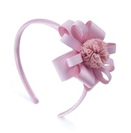 ČELENKA LAVASHKA LUCY BOW POM POM púdrovo ružová ČELENKA LAVASHKA LUCY BOW POM POM púdrovo ružová