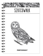 Špirálový skicár B5, hladká Sova Špirálový skicár B5, hladká Sova