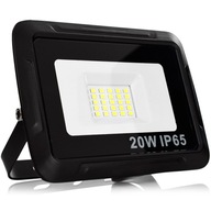 ČIERNA LED VONKAJŠIA LAMPA VODEODOLNÁ 20W IP65