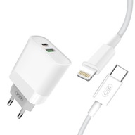 Rýchla nabíjačka 18W QC IPHONE Lightning kábel Rýchla nabíjačka 18W QC IPHONE Lightning kábel
