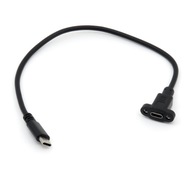 Predlžovací kábel USB Type-C s montážou na panel, 30 cm Predlžovací kábel USB Type-C s montážou na panel, 30 cm