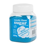 Farebný cukor do cukrovej vaty s modrou príchuťou