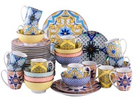 BOHO ETHNO RIAD VANCASSO PORCELÁN JASMÍNOVÉ VZORY 48 ks/ 12 osôb BOHO ETHNO RIAD VANCASSO PORCELÁN JASMÍNOVÉ VZORY 48 ks/ 12 osôb