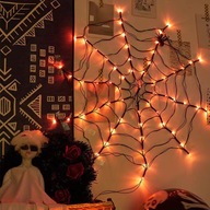 PAVUČINY S PAVÚKOM OBROVSKÉ HALLOWEENSKÉ LAMPY