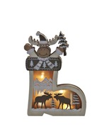 LED drevená DEKORÁCIA ponožka s MOOSE 16 cm LED drevená DEKORÁCIA ponožka s MOOSE 16 cm