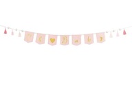 Banner Oh baby so strapcami, svetloružový, 2,5 m Banner Oh baby so strapcami, svetloružový, 2,5 m
