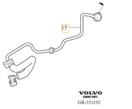 Vákuová servo hadica VOLVO S60 V60 XC60 OE 3 Vákuová servo hadica VOLVO S60 V60 XC60 OE 3