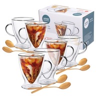 Sada hrnčekov, termo pohárov + lyžičky Altom Design 300 ml, 6 kusov Sada hrnčekov, termo pohárov + lyžičky Altom Design 300 ml, 6 kusov