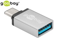 Goobay adaptér USB-C na USB 3.0, strieborný