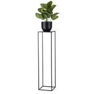 Moderný stojaci stojan na kvety, 100 cm, čierny, pevný Moderný stojaci stojan na kvety, 100 cm, čierny, pevný