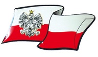 Samolepka auta Auto ALU PL so znakom vlajky Samolepka auta Auto ALU PL so znakom vlajky