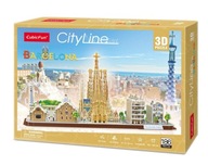 3D puzzle. City Line Barcelona. Kubická zábava