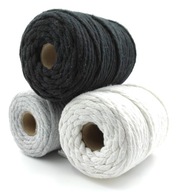 Sada bavlnených šnúr pre Macrame 50m 5mm Sada bavlnených šnúr pre Macrame 50m 5mm