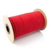 Elastické gumené lano, červené, 5mm, 100m Elastické gumené lano, červené, 5mm, 100m