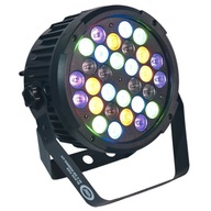 STAGE LIGHT LED PAR LIGHT4ME ČIERNA PAR 30x3W RGBA-UV LED