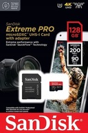 SanDisk Extreme PRO microSD 128GB 200mb/s + ADAPTÉR