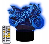 3D LED nočná lampa MOTOR NINJA MOTORCYCLE + DIAĽK
