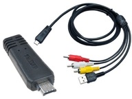 USB AV kábel pre Sony CyberShot DSC-W390 DSC-HX9V