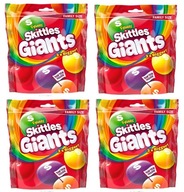 4x141g SKITTLES Giants Fruits ovocné dražé UK