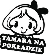 Samolepka TAMARA V AUTE 18x15 farieb Samolepka TAMARA V AUTE 18x15 farieb