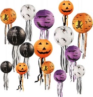 LAMPION MIX PUMPKIN LAMPSHADE HALLOWEEN LAMPY 15KS SPIDER BAT