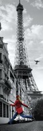 Paris Eiffel Tower Girl - plagát Paris Eiffel Tower Girl - plagát