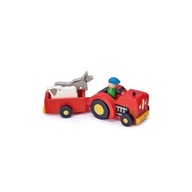 Tender Leaf Toys Traktor s prívesom a zvieratkami